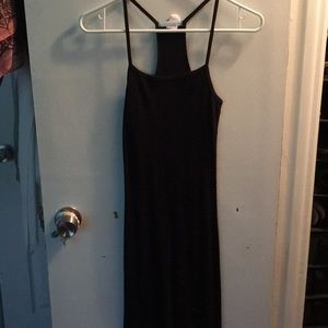 Black maxi dress